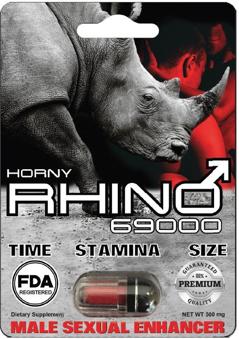 Rhino Horny 69000 Male Sexual Enhancer 3D – 1 Pill FDA Registered